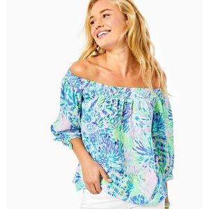 Lilly Pulitzer Maryellen Off-The-Shoulder Top